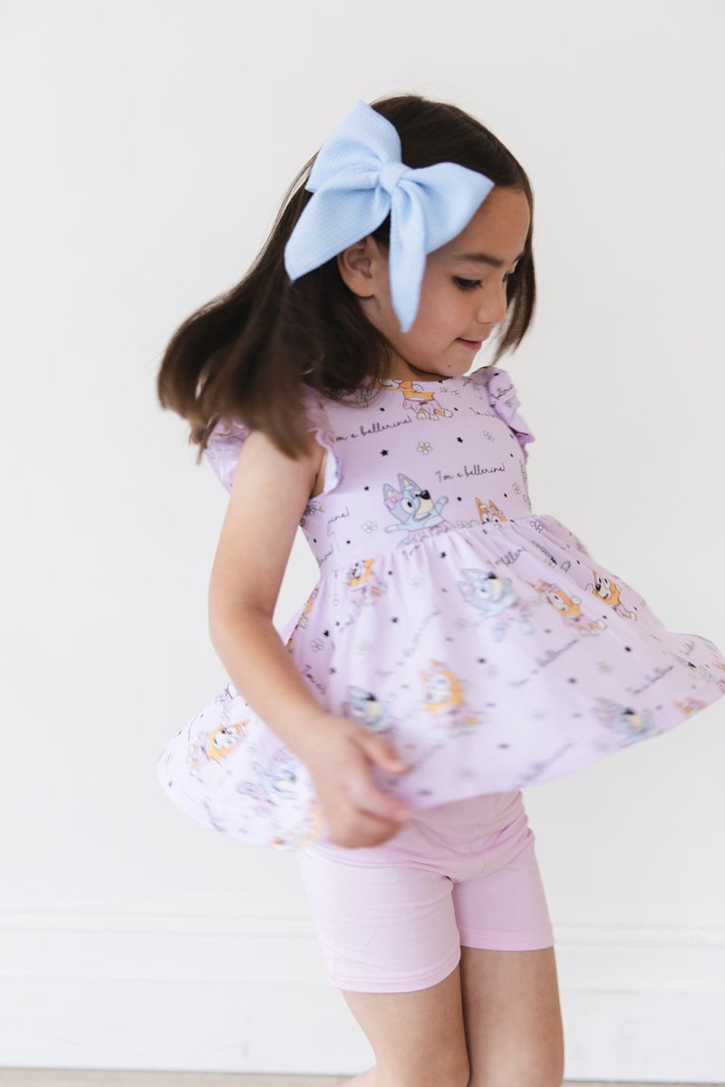 Ballerina Peplum Biker Shorts Set - scoots