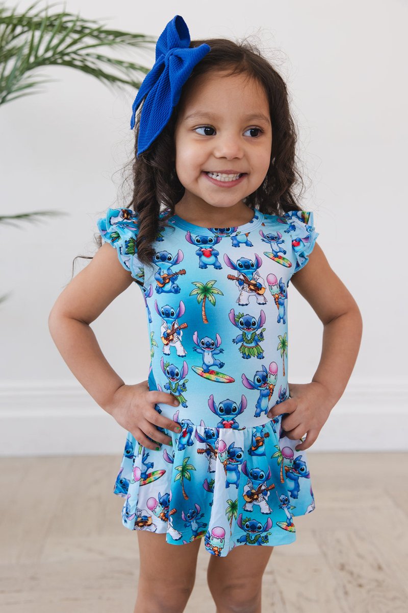 Beach Bum Twirl Bodysuit Dress 2/3