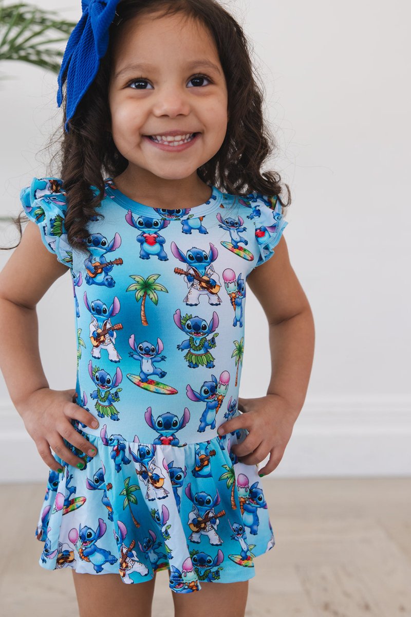 Beach Bum Twirl Bodysuit Dress - scoots