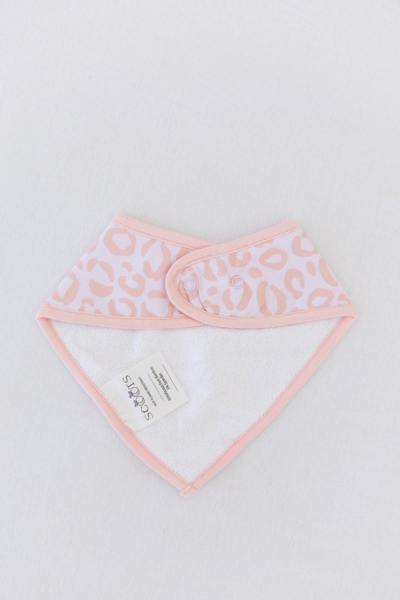 Blush Leopard Bib - scoots