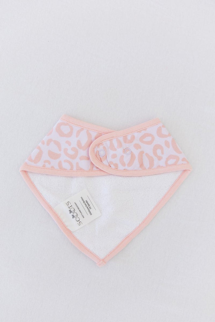 Blush Leopard Bib - scoots