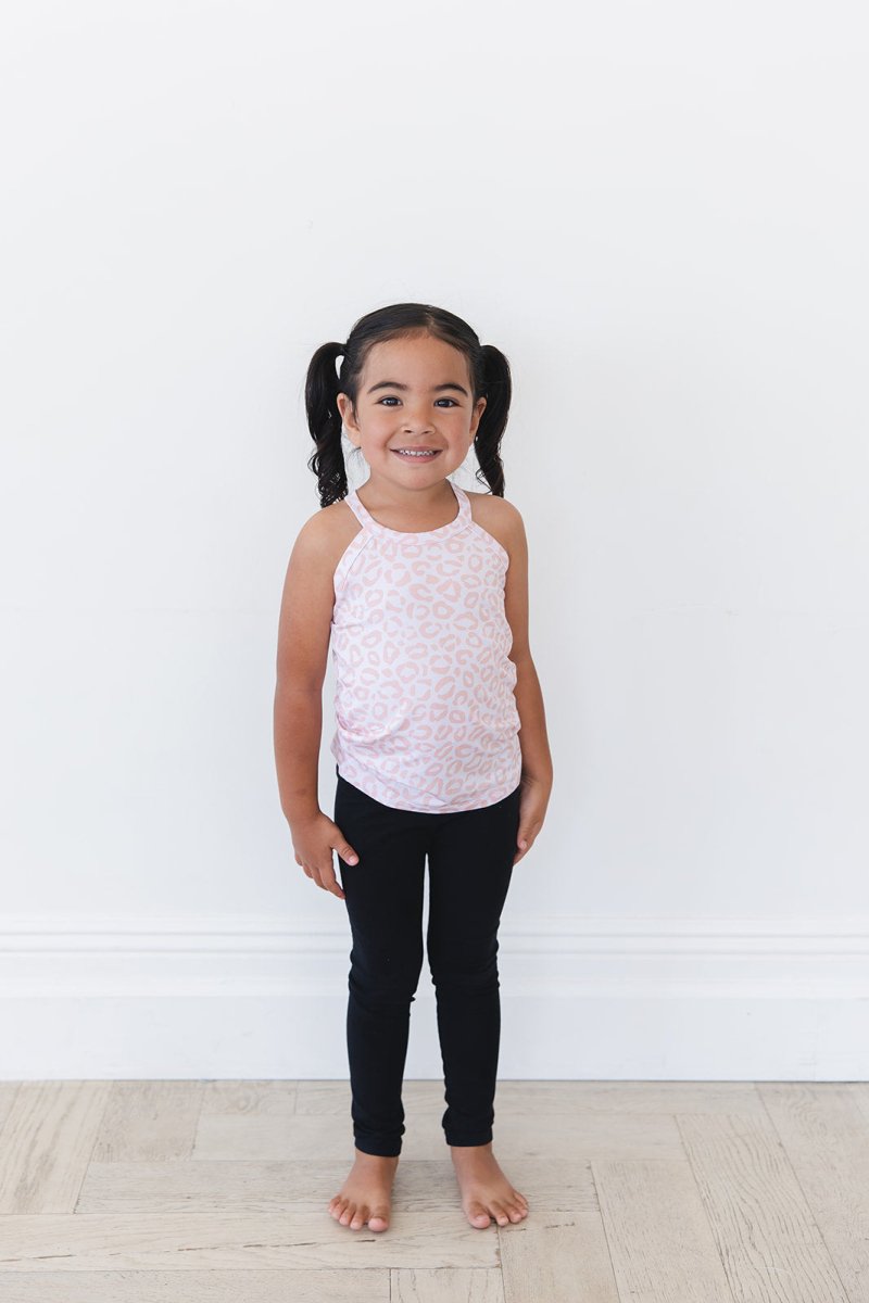 Blush Leopard Halter Tank Top - scoots