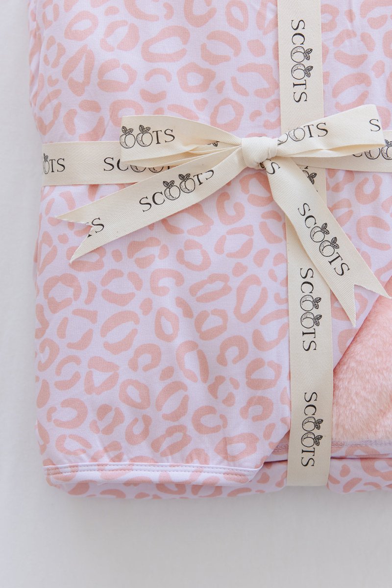 Blush Leopard Plush Blanket - scoots