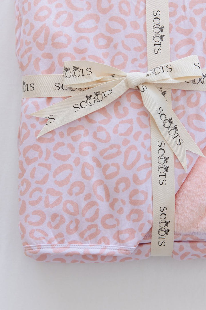Blush Leopard Plush Blanket - scoots