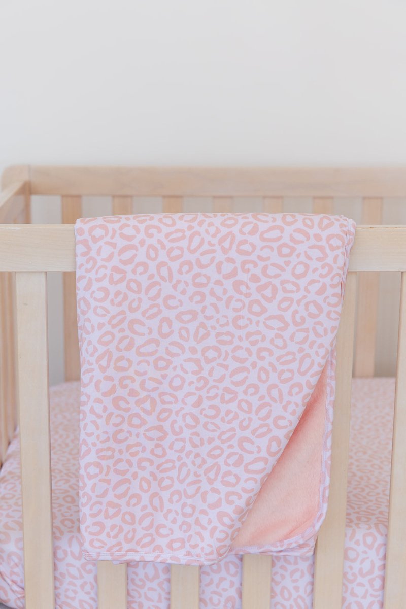 Blush Leopard Plush Blanket - scoots
