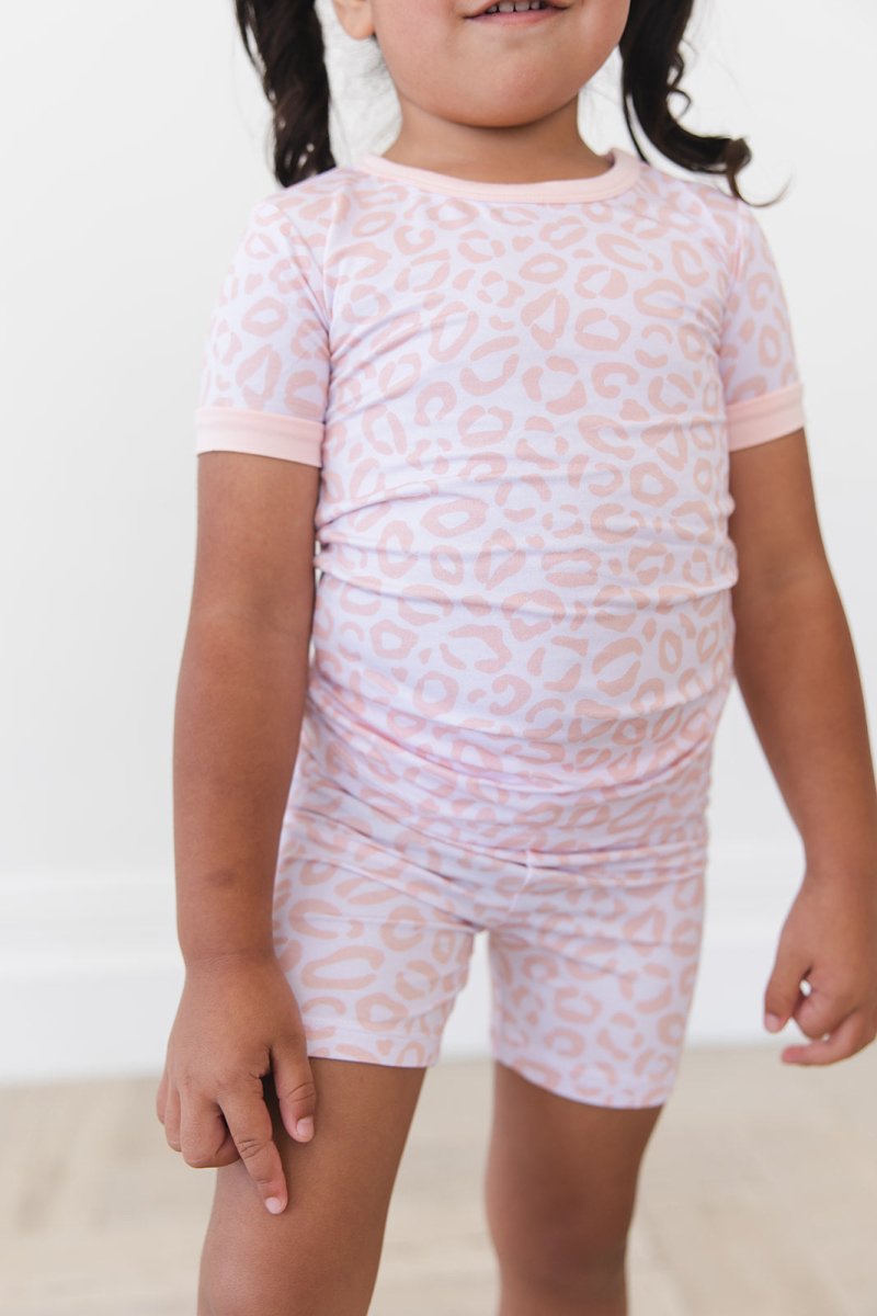Blush Leopard Short Jams - scoots