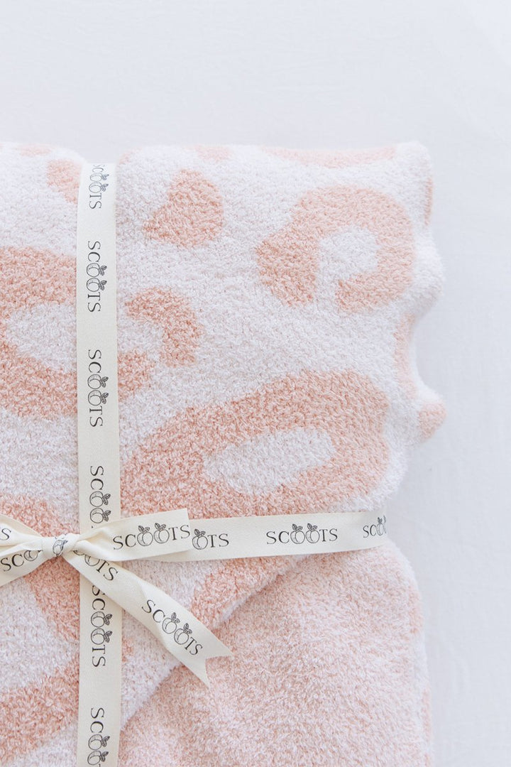 Blush Leopard Snuggle Blanket - scoots