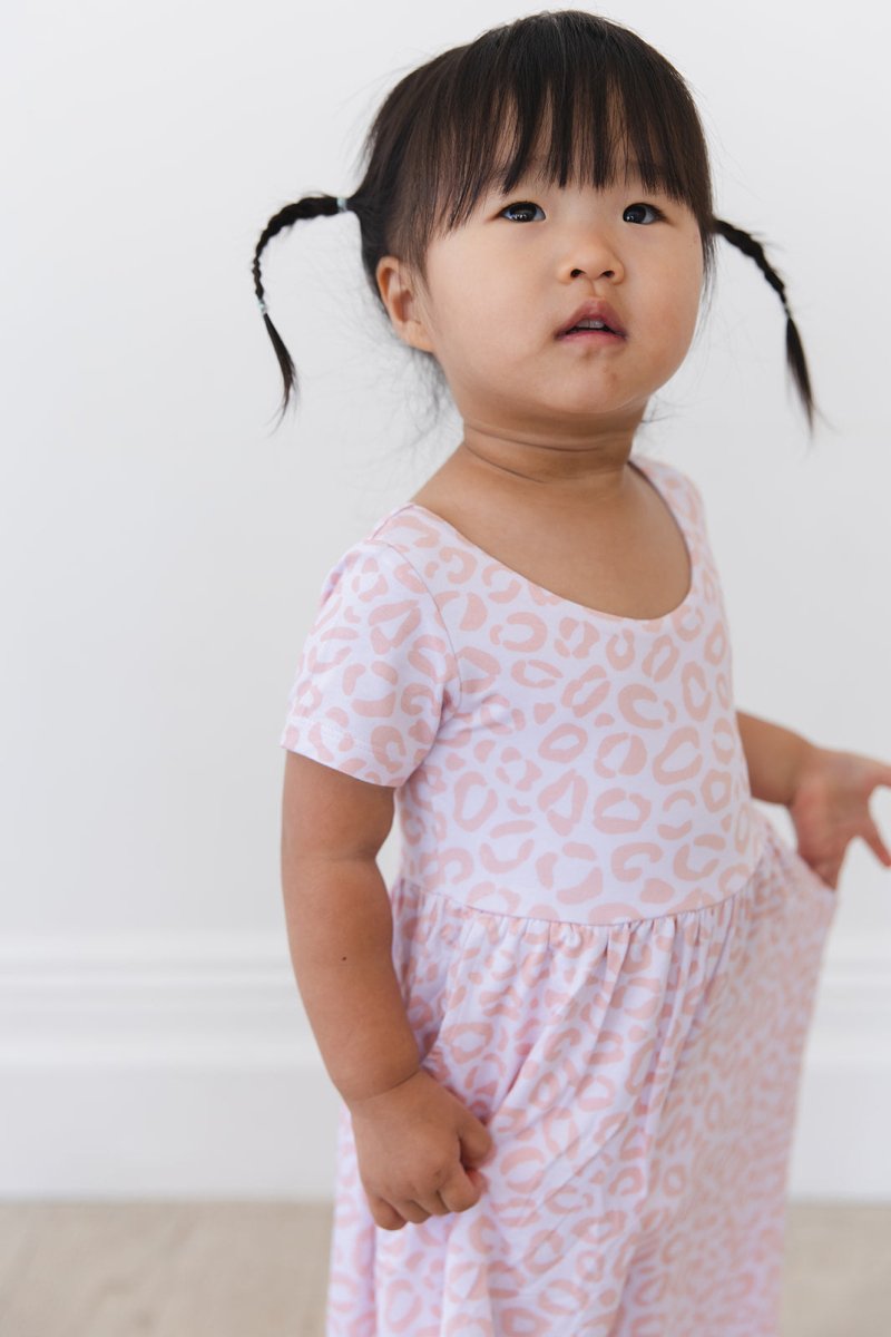 Blush Leopard Wide Leg Romper - scoots