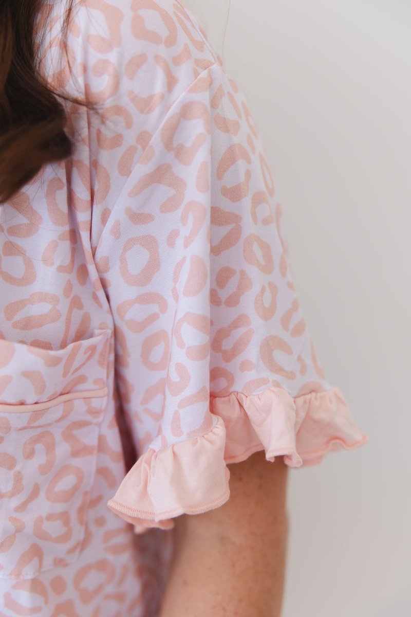 Blush Leopard Women's Pajama Set - scoots