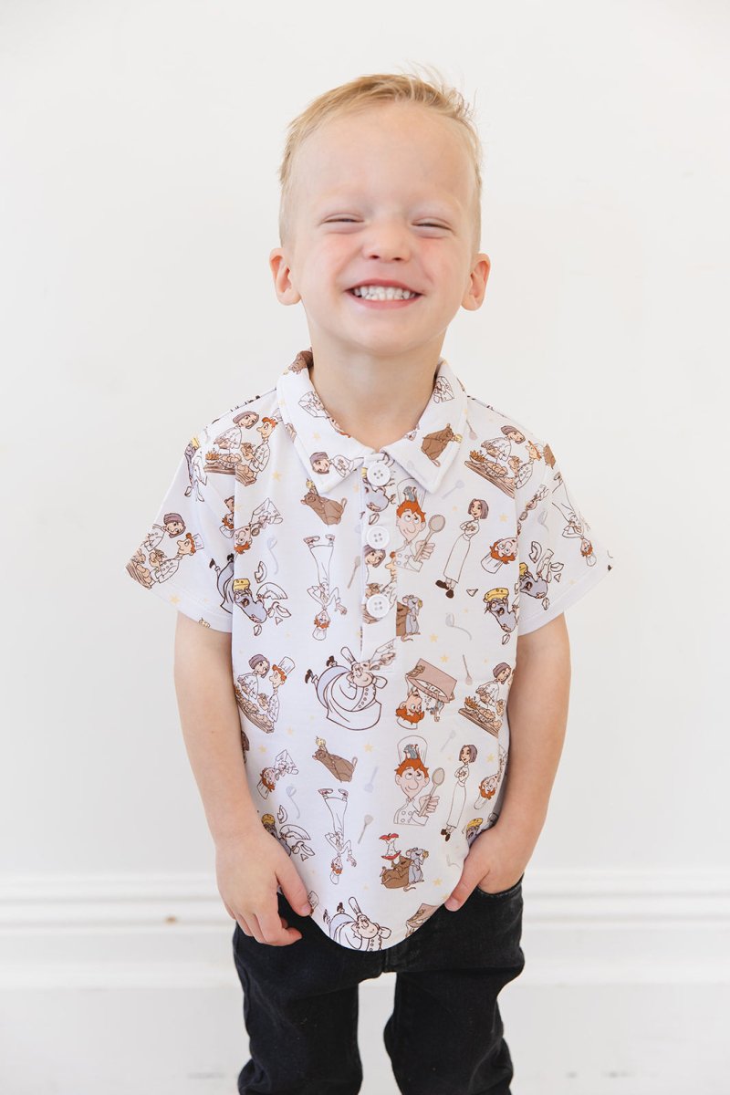 Bon Appetit Polo Tee (RUNS SMALL - READ DESCRIPTION) - scoots