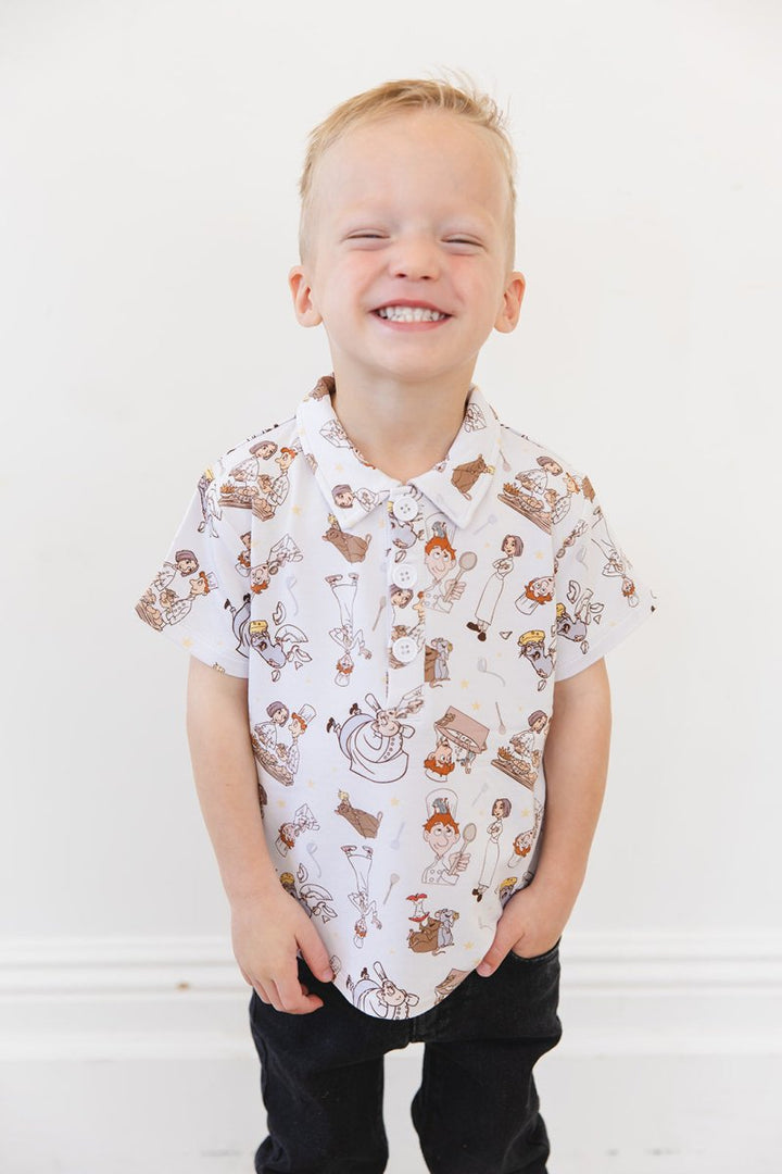 Bon Appetit Polo Tee (RUNS SMALL - READ DESCRIPTION) - scoots
