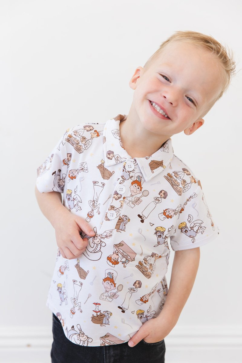 Bon Appetit Polo Tee (RUNS SMALL - READ DESCRIPTION) - scoots