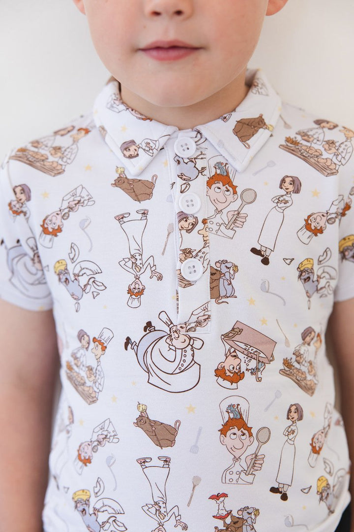 Bon Appetit Polo Tee (RUNS SMALL - READ DESCRIPTION) - scoots