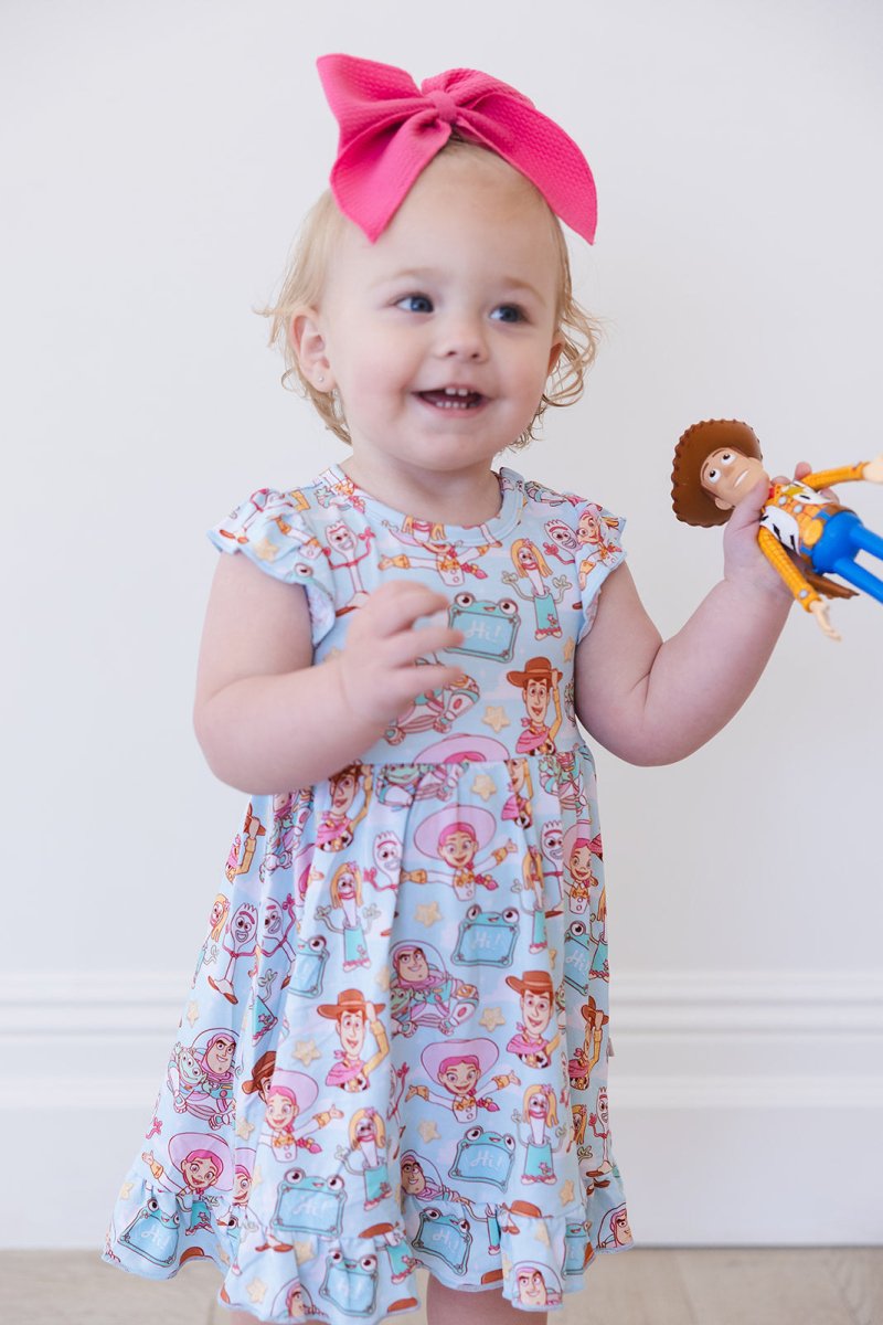 Bonnie's Room Ruffled Twirl Bodysuit Dress - scoots