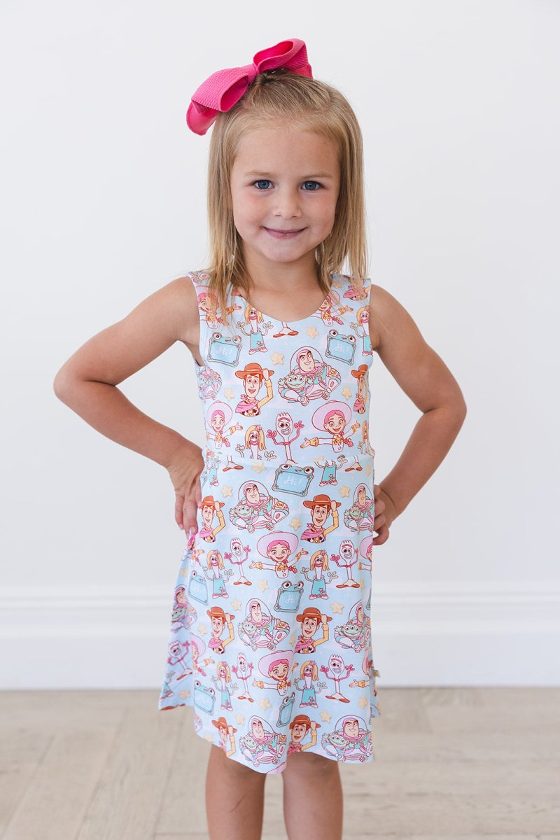 Bonnie's Room Twist Back Skater Dress - scoots