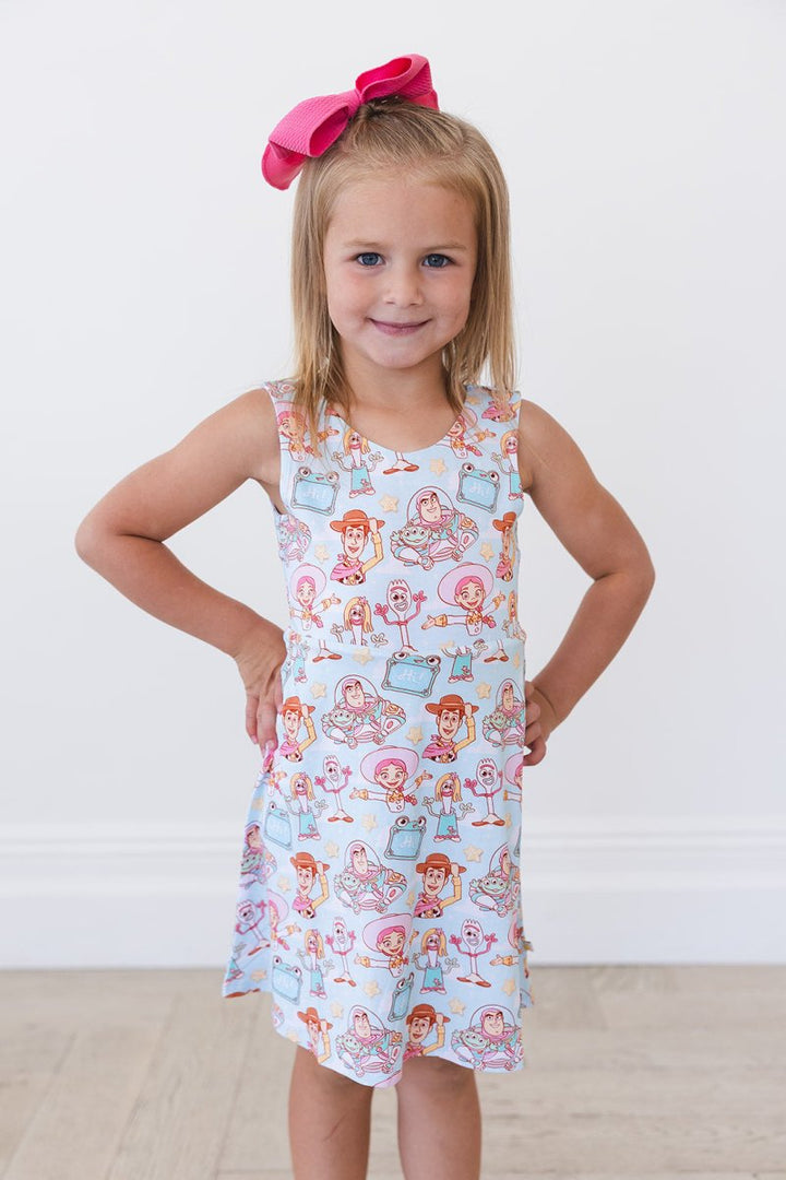 Bonnie's Room Twist Back Skater Dress - scoots