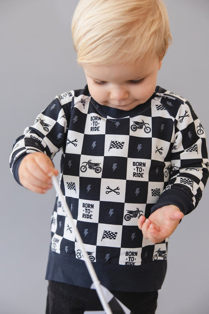Born to Ride Terry Sweater - scoots