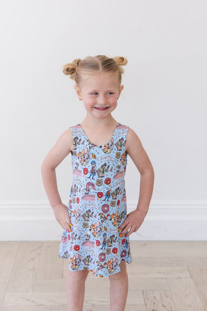 Carrots Twist Back Skater Dress - scoots