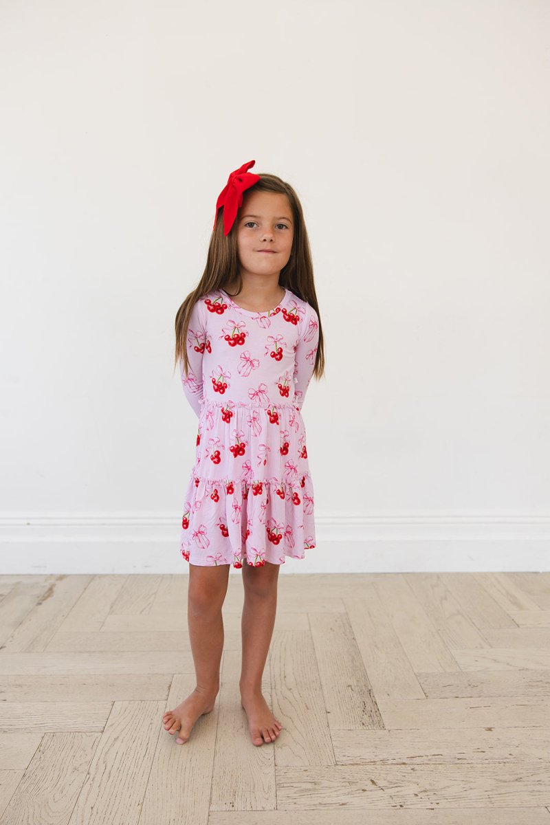 Cherries Flutter Dress (With Shorts) - scoots