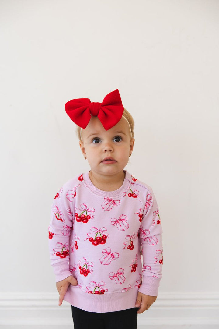 Cherries Terry Sweater - scoots