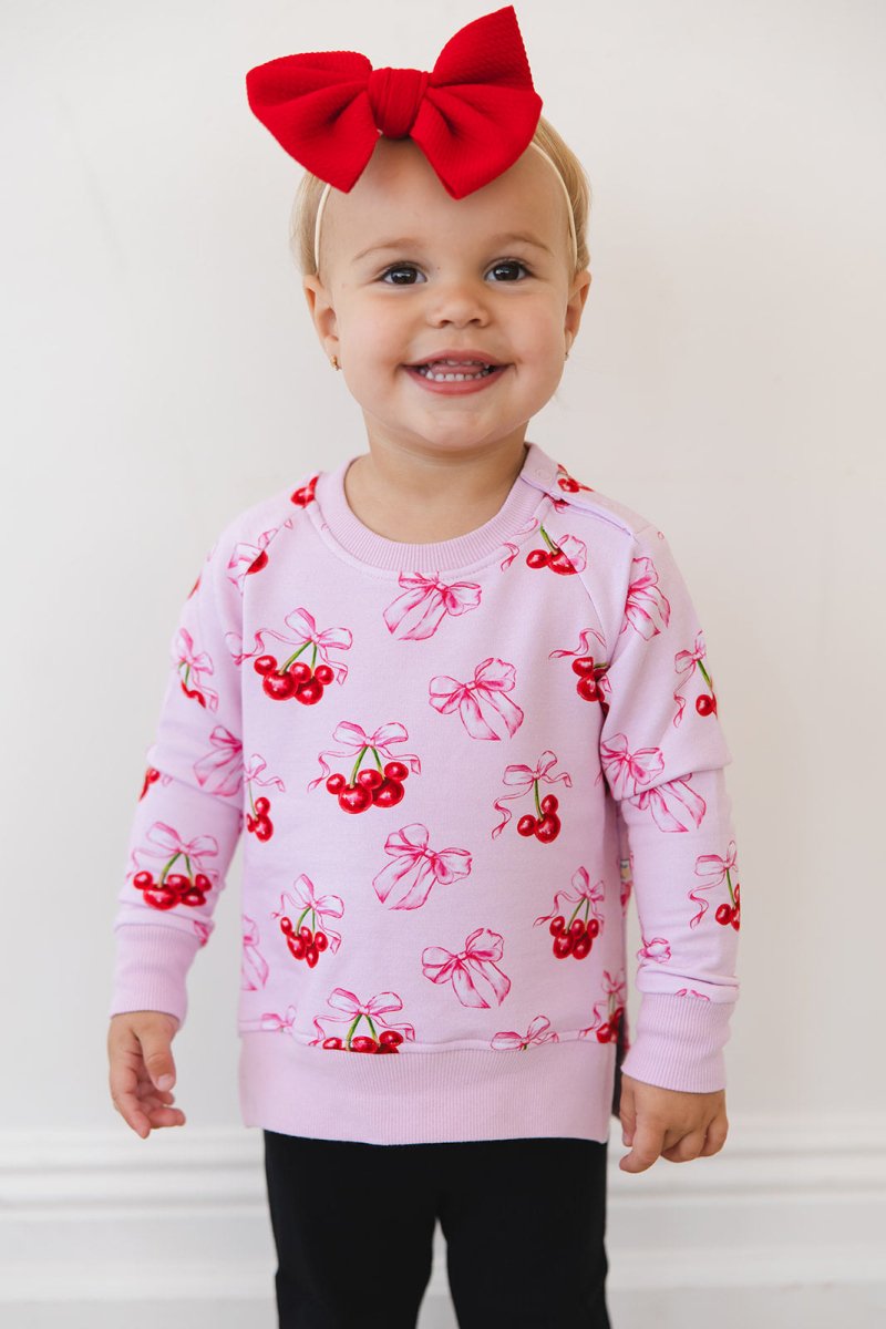 Cherries Terry Sweater - scoots