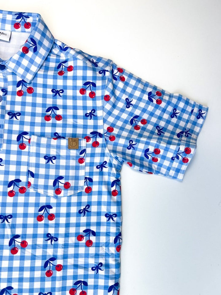 Cherry on Top Men's Polo Tee - scoots