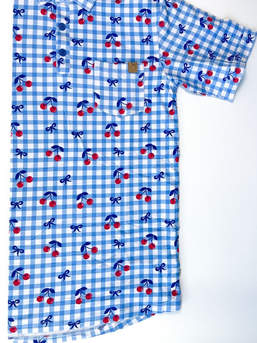 Cherry on Top Men's Polo Tee - scoots