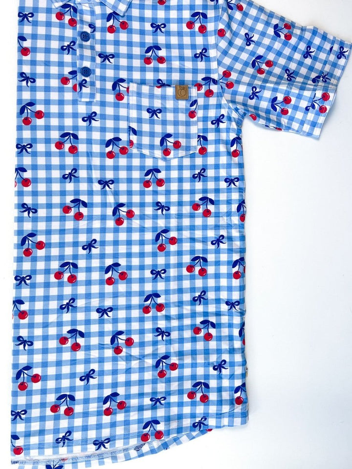 Cherry on Top Men's Polo Tee - scoots
