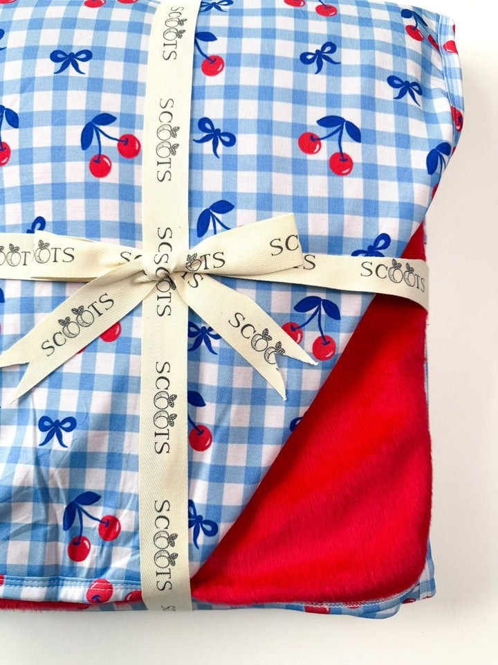 Cherry on Top Plush Blanket - scoots