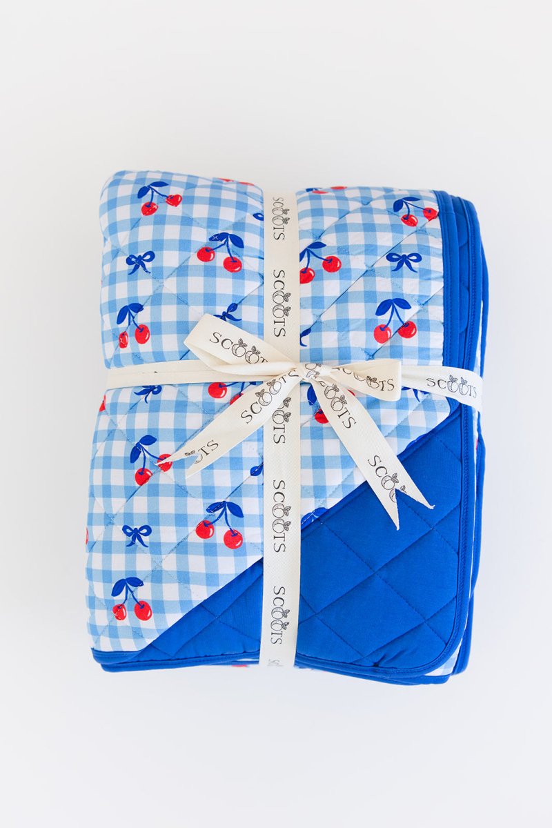 Cherry on Top Quilted Blanket - scoots