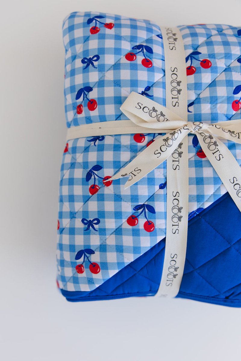 Cherry on Top Quilted Blanket - scoots