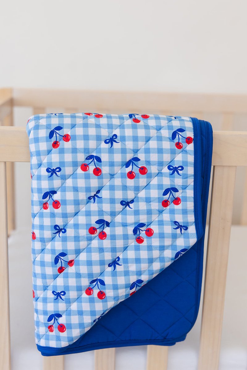 Cherry on Top Quilted Blanket - scoots