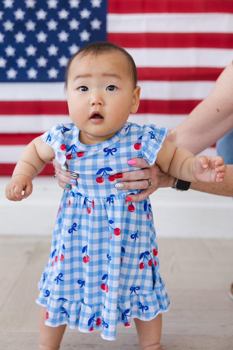 Cherry on Top Ruffled Twirl Bodysuit Dress - scoots