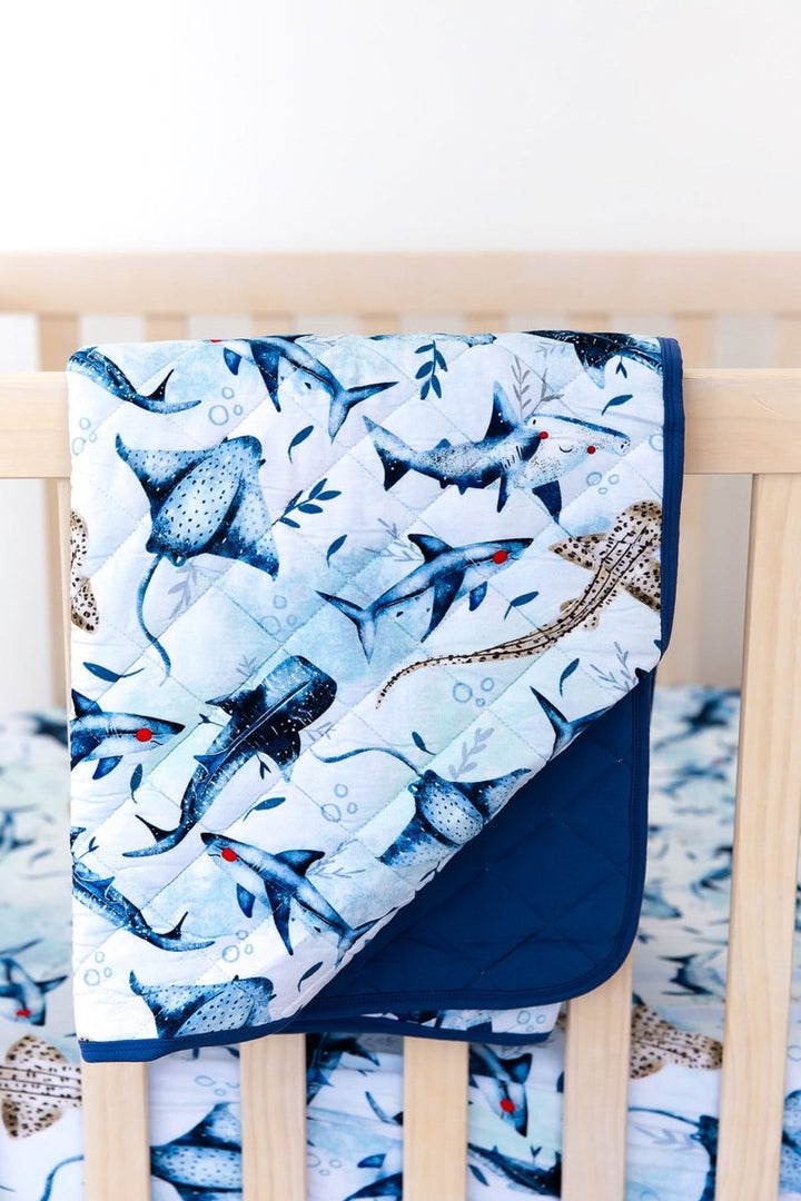 Chomp Squad Quilted Blanket - scoots