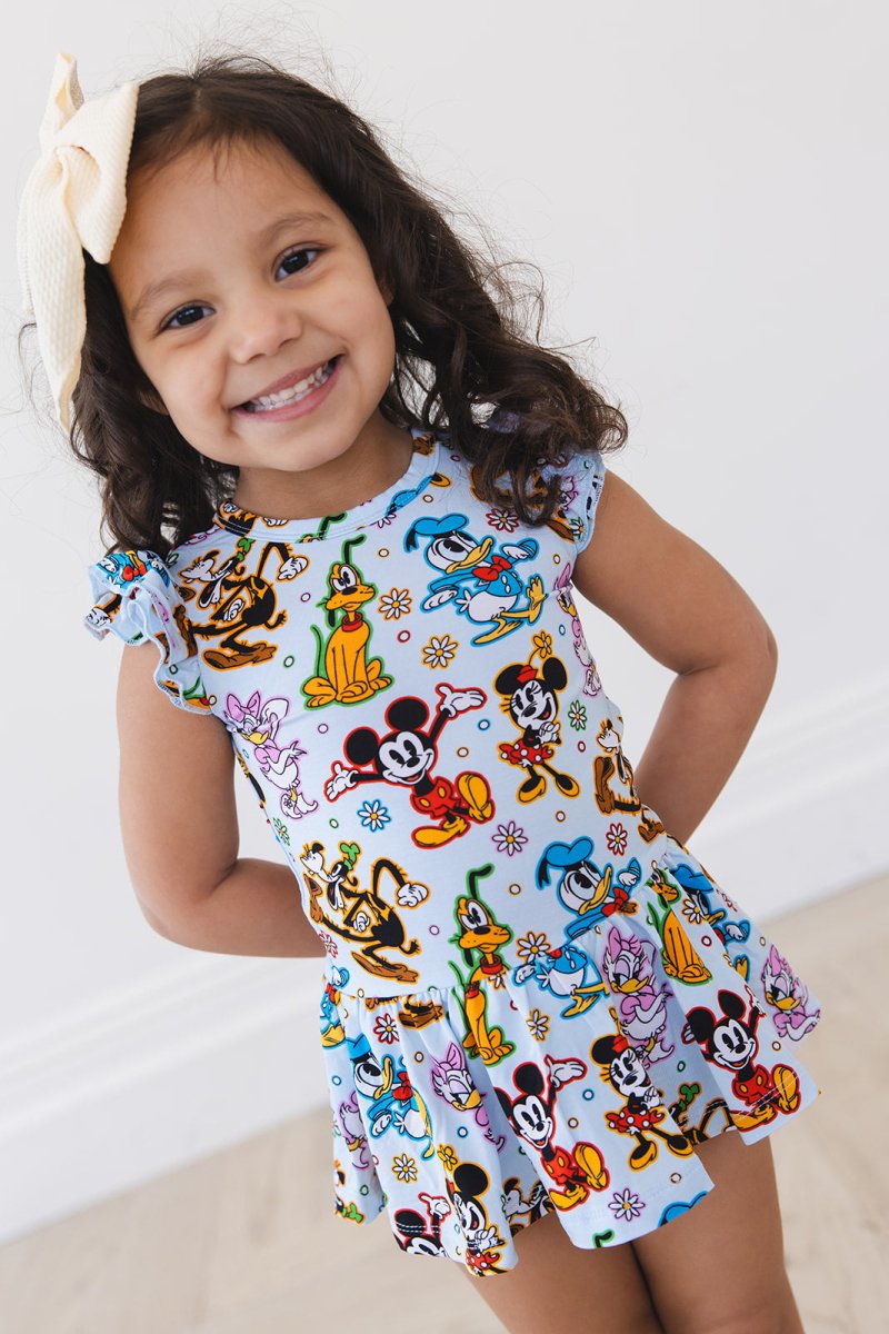 Classic Crew (G) Twirl Bodysuit Dress - scoots