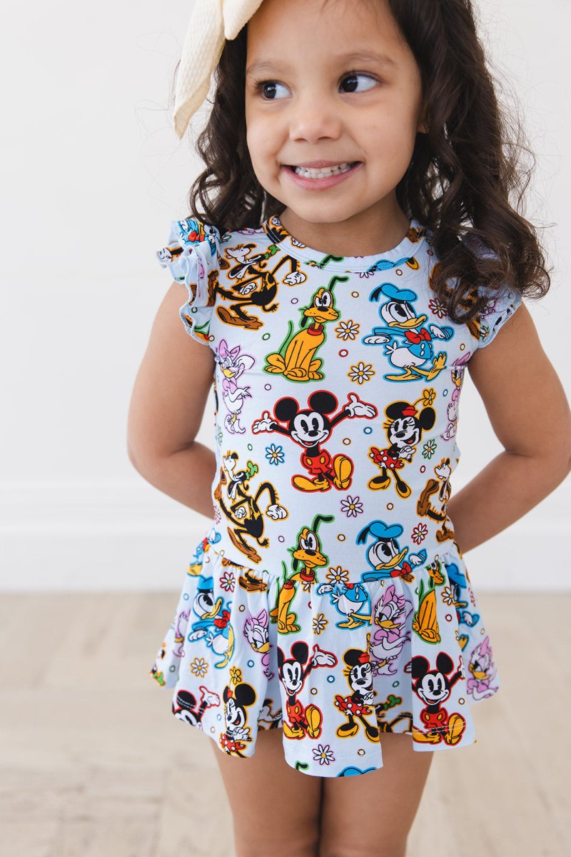 Classic Crew (G) Twirl Bodysuit Dress - scoots