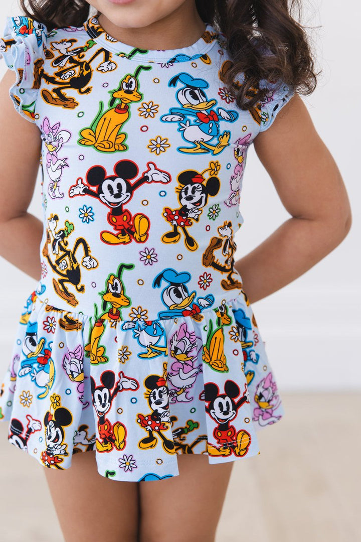 Classic Crew (G) Twirl Bodysuit Dress - scoots