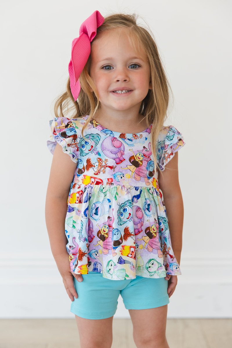 Emotional Peplum Biker Shorts Set - scoots