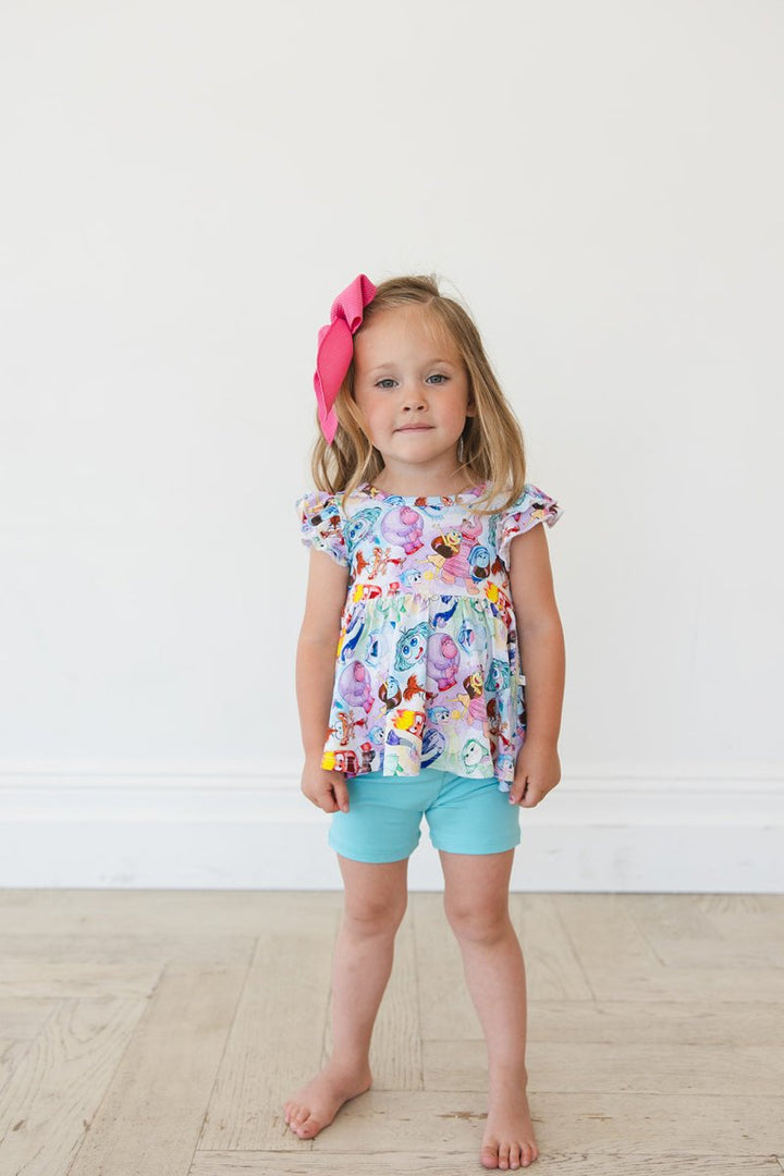 Emotional Peplum Biker Shorts Set - scoots