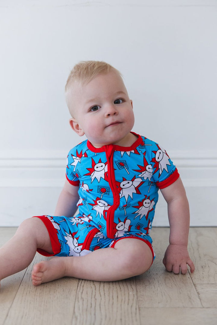 Fist Bump Short Romper - scoots