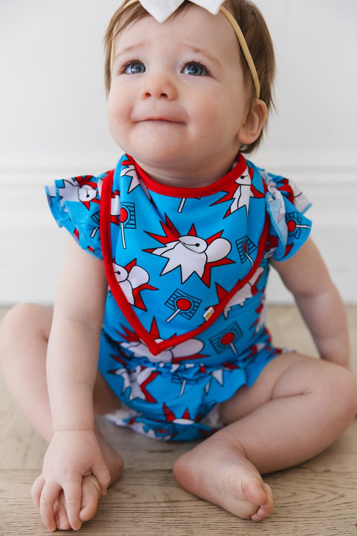 Fist Bump Twirl Bodysuit Dress - scoots