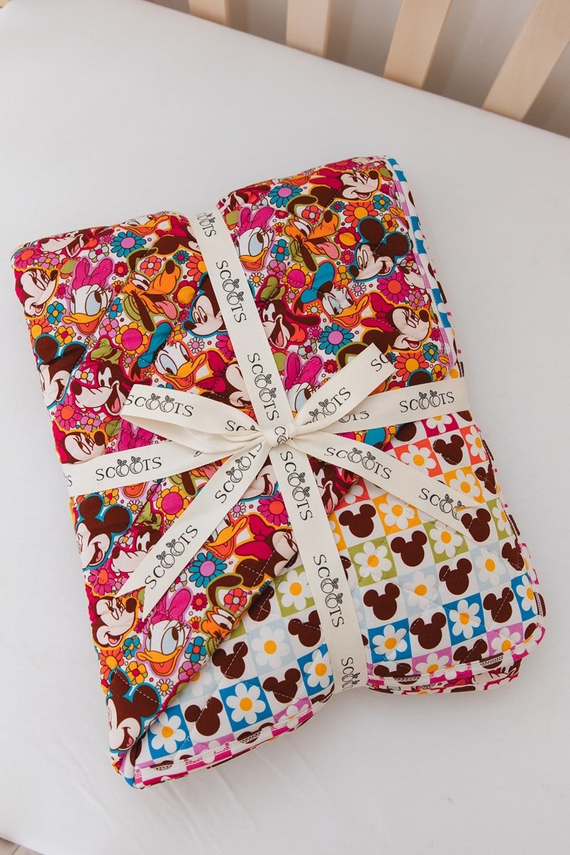 Flower Power Quilted Blanket - scoots