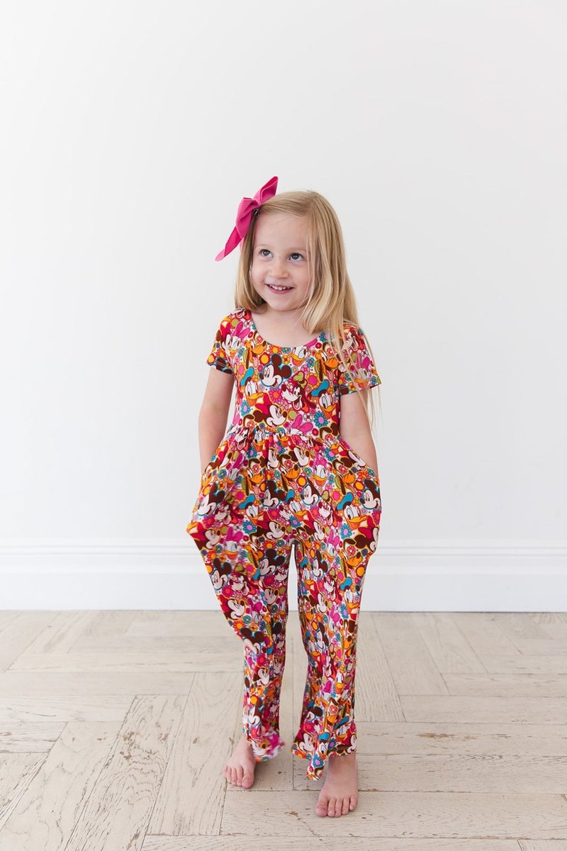 Flower Power Wide Leg Romper - scoots