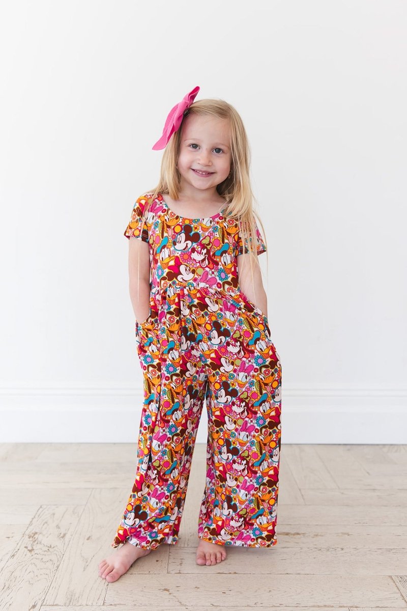 Flower Power Wide Leg Romper - scoots