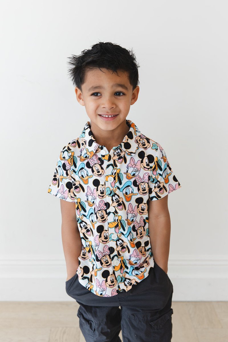 Funhouse Friends Button - Up Shirt - scoots