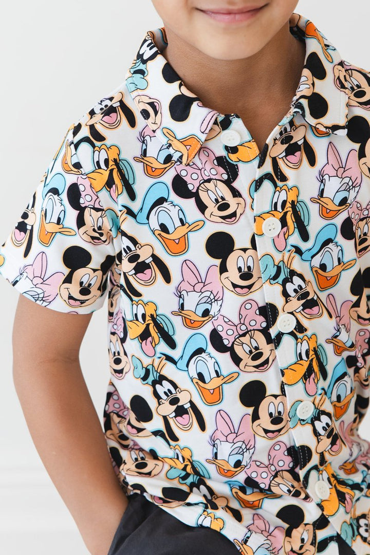 Funhouse Friends Button - Up Shirt - scoots