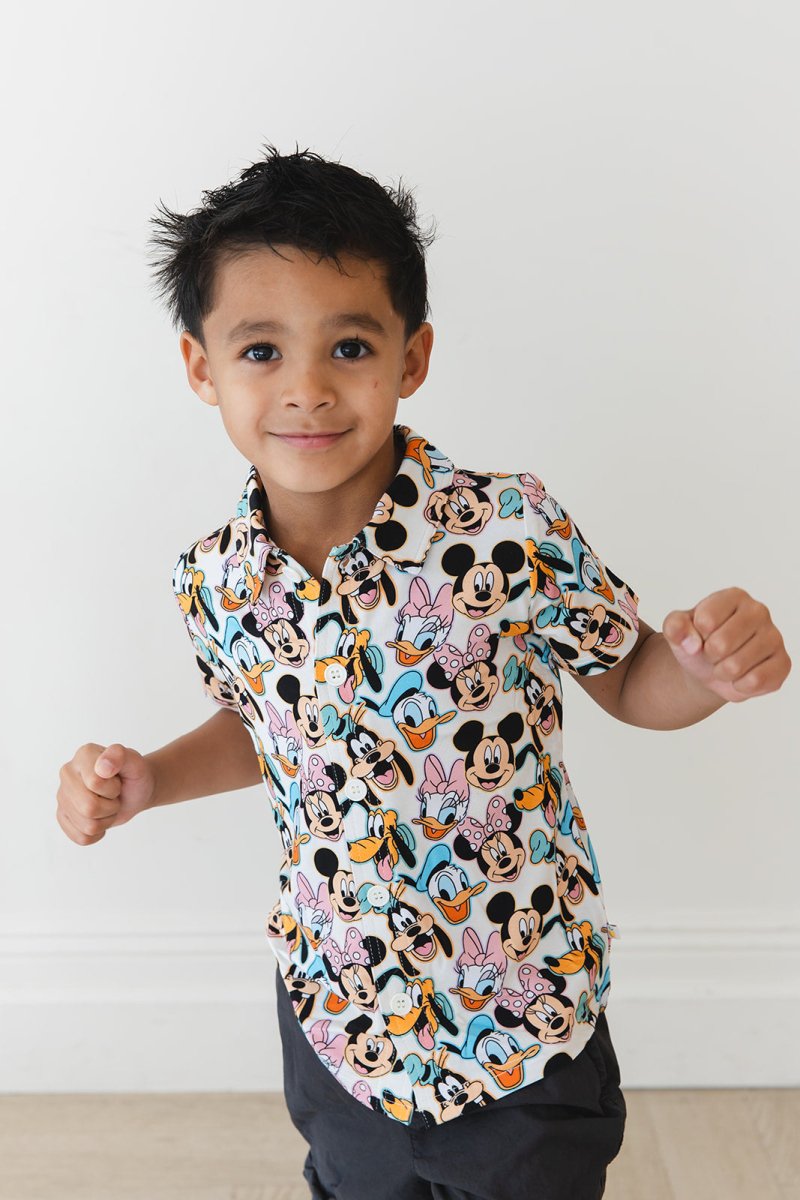 Funhouse Friends Button - Up Shirt - scoots