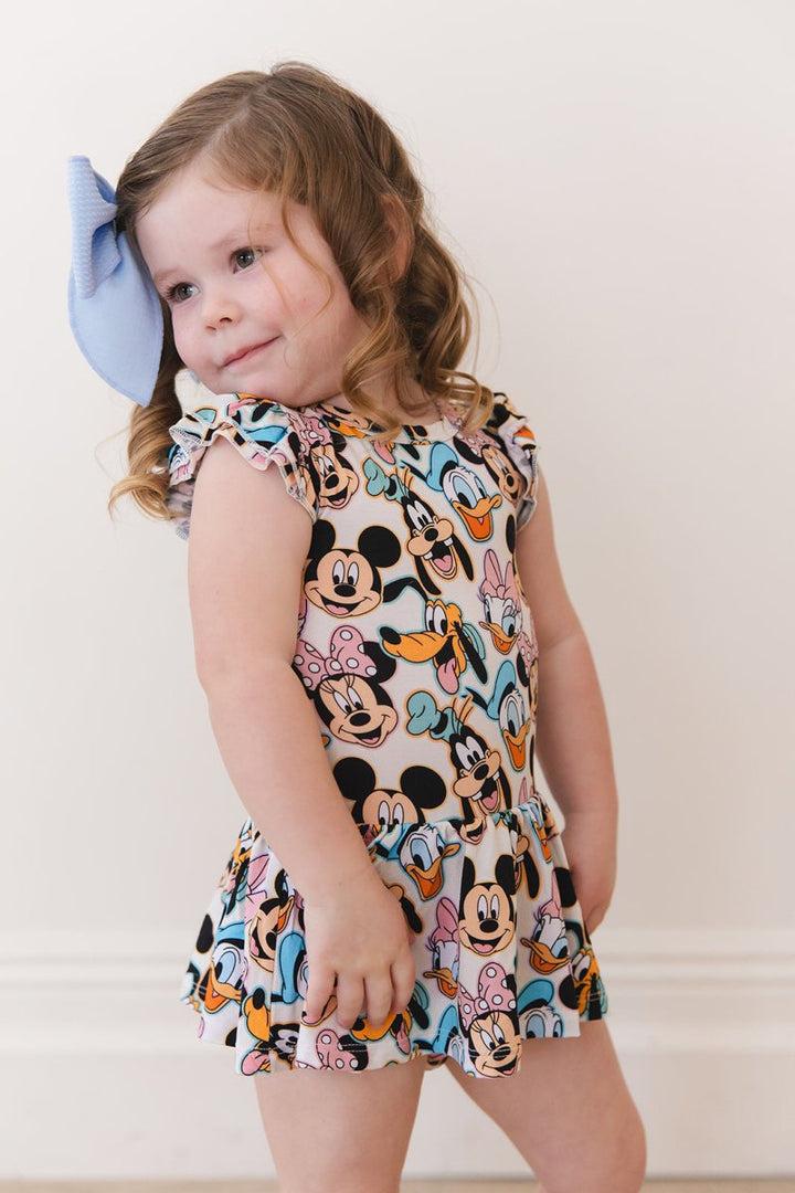 Funhouse Friends Twirl Bodysuit Dress - scoots