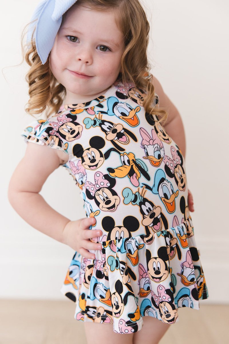 Funhouse Friends Twirl Bodysuit Dress - scoots