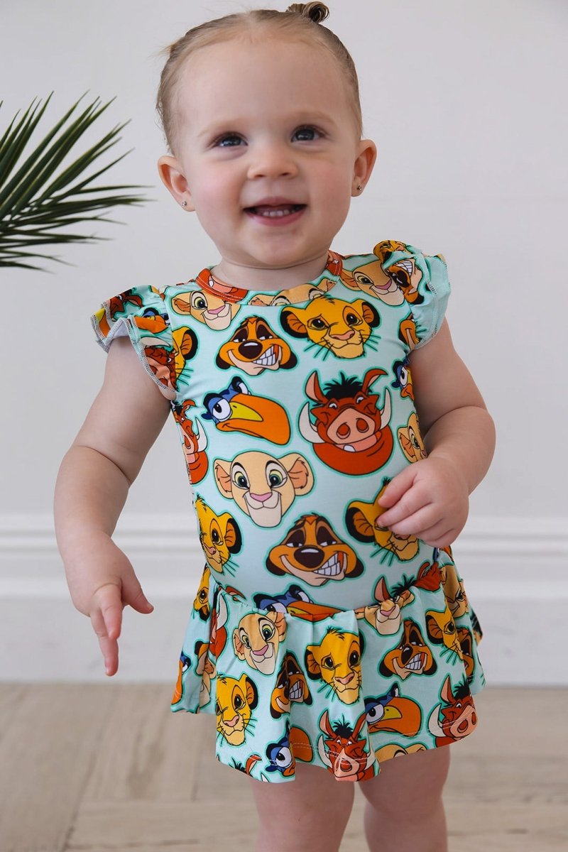 Hakuna Matata Twirl Bodysuit Dress - scoots